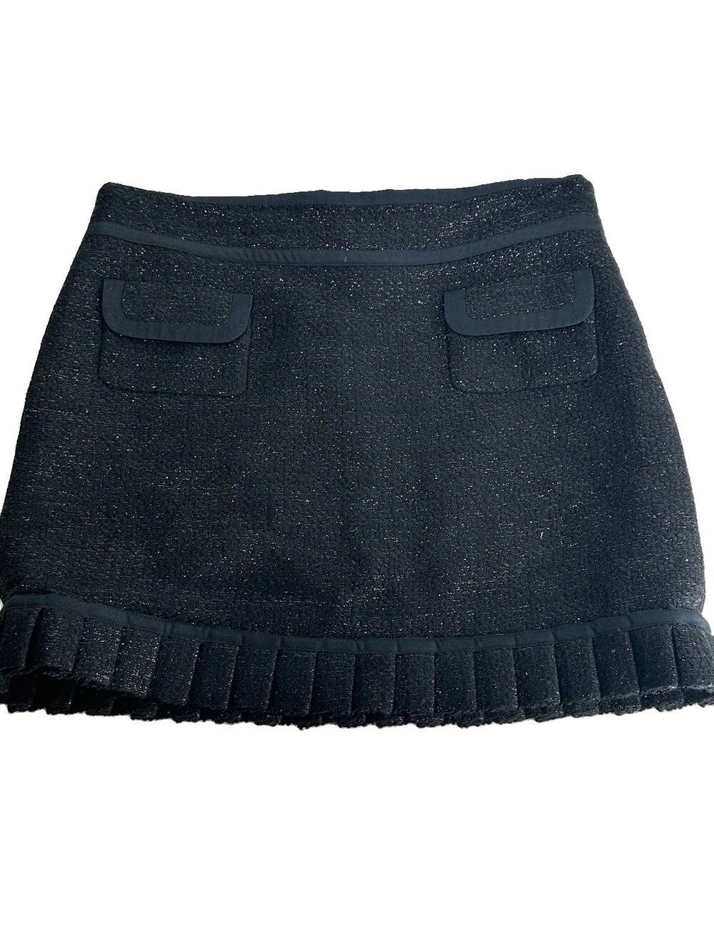 Twinkle by wenlan winter pleated wool mini skirt Size 6